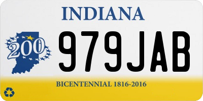 IN license plate 979JAB