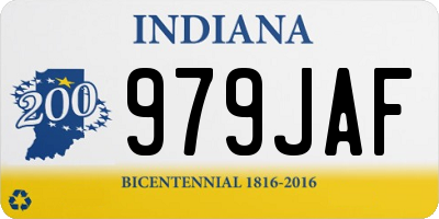 IN license plate 979JAF