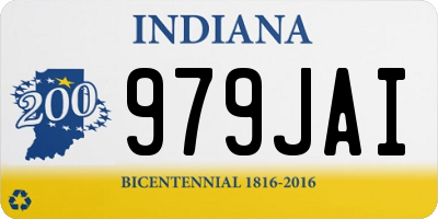 IN license plate 979JAI