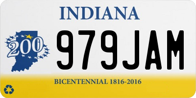 IN license plate 979JAM