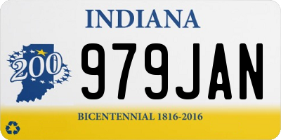IN license plate 979JAN