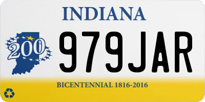 IN license plate 979JAR