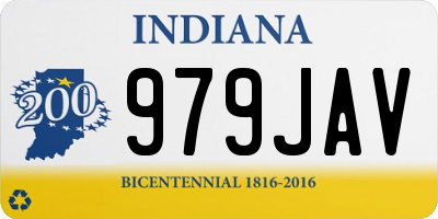 IN license plate 979JAV