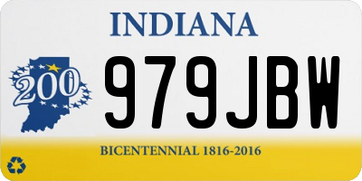 IN license plate 979JBW