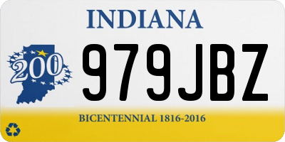 IN license plate 979JBZ