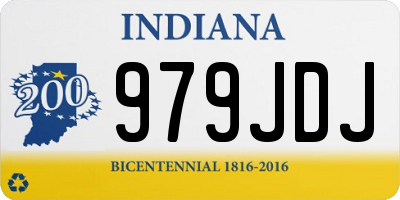 IN license plate 979JDJ