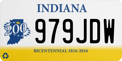 IN license plate 979JDW