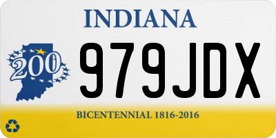 IN license plate 979JDX