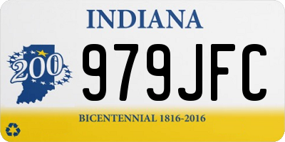 IN license plate 979JFC