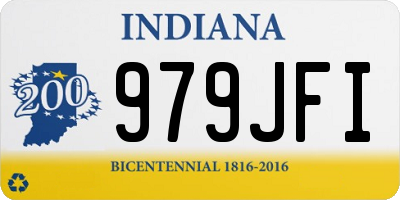 IN license plate 979JFI