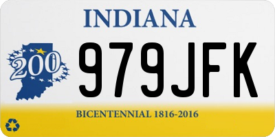 IN license plate 979JFK