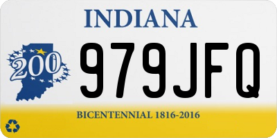 IN license plate 979JFQ