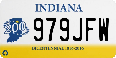 IN license plate 979JFW