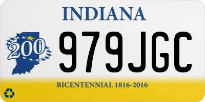 IN license plate 979JGC