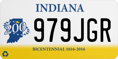 IN license plate 979JGR