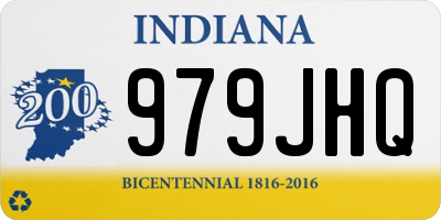 IN license plate 979JHQ