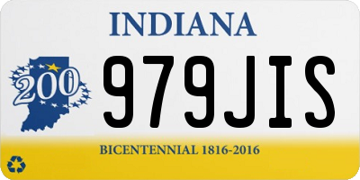 IN license plate 979JIS