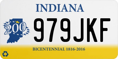 IN license plate 979JKF