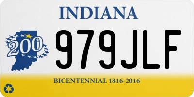 IN license plate 979JLF