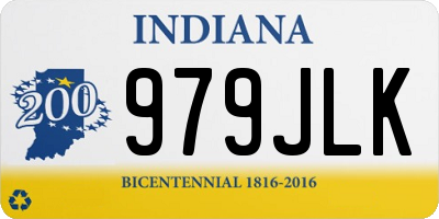 IN license plate 979JLK