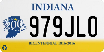 IN license plate 979JLO