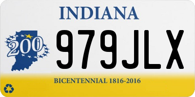 IN license plate 979JLX