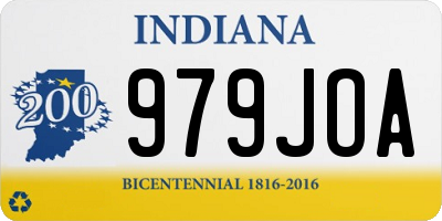 IN license plate 979JOA