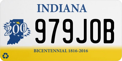 IN license plate 979JOB
