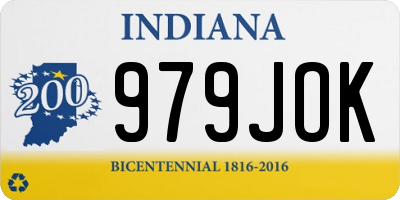 IN license plate 979JOK