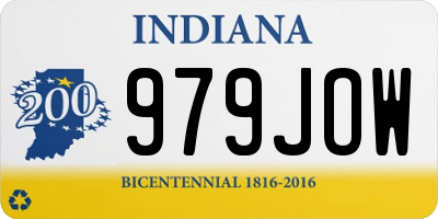 IN license plate 979JOW