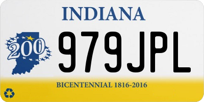 IN license plate 979JPL