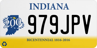 IN license plate 979JPV