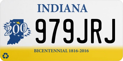 IN license plate 979JRJ