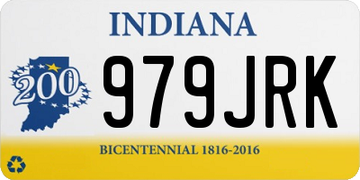IN license plate 979JRK