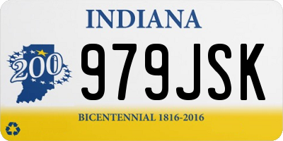 IN license plate 979JSK