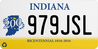 IN license plate 979JSL