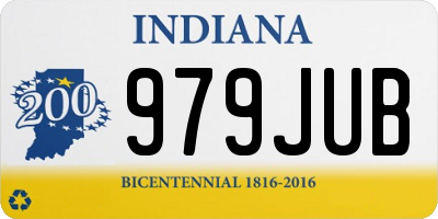 IN license plate 979JUB