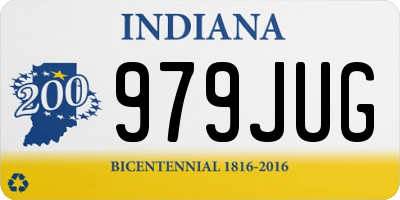 IN license plate 979JUG