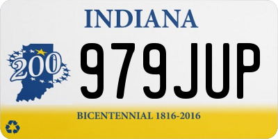 IN license plate 979JUP