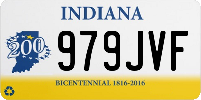 IN license plate 979JVF