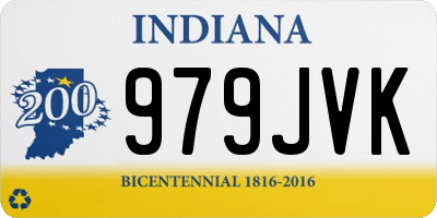IN license plate 979JVK