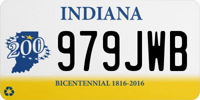 IN license plate 979JWB