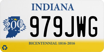 IN license plate 979JWG