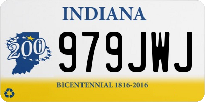 IN license plate 979JWJ