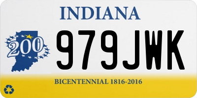 IN license plate 979JWK