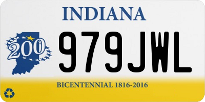 IN license plate 979JWL