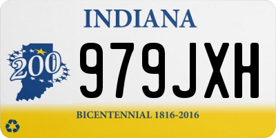IN license plate 979JXH