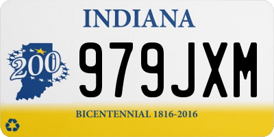 IN license plate 979JXM