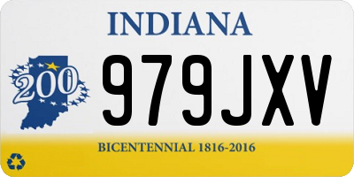 IN license plate 979JXV