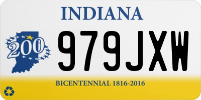 IN license plate 979JXW